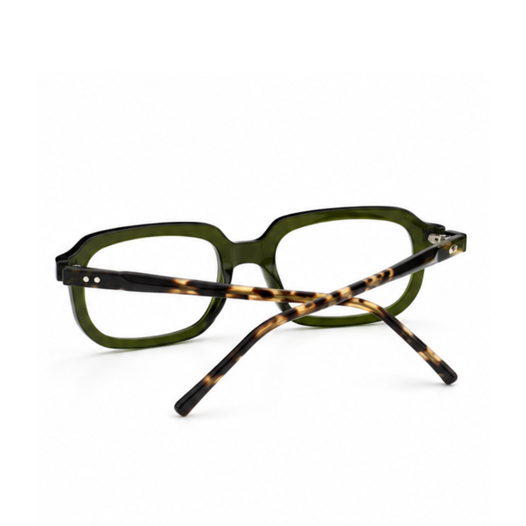 First Lens Florence Blue Light Computer Glasses Olive Green B288