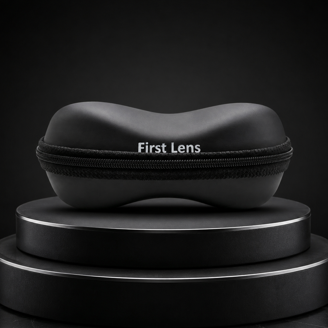 First Lens Hard Shell Sunglasses Case – Black
