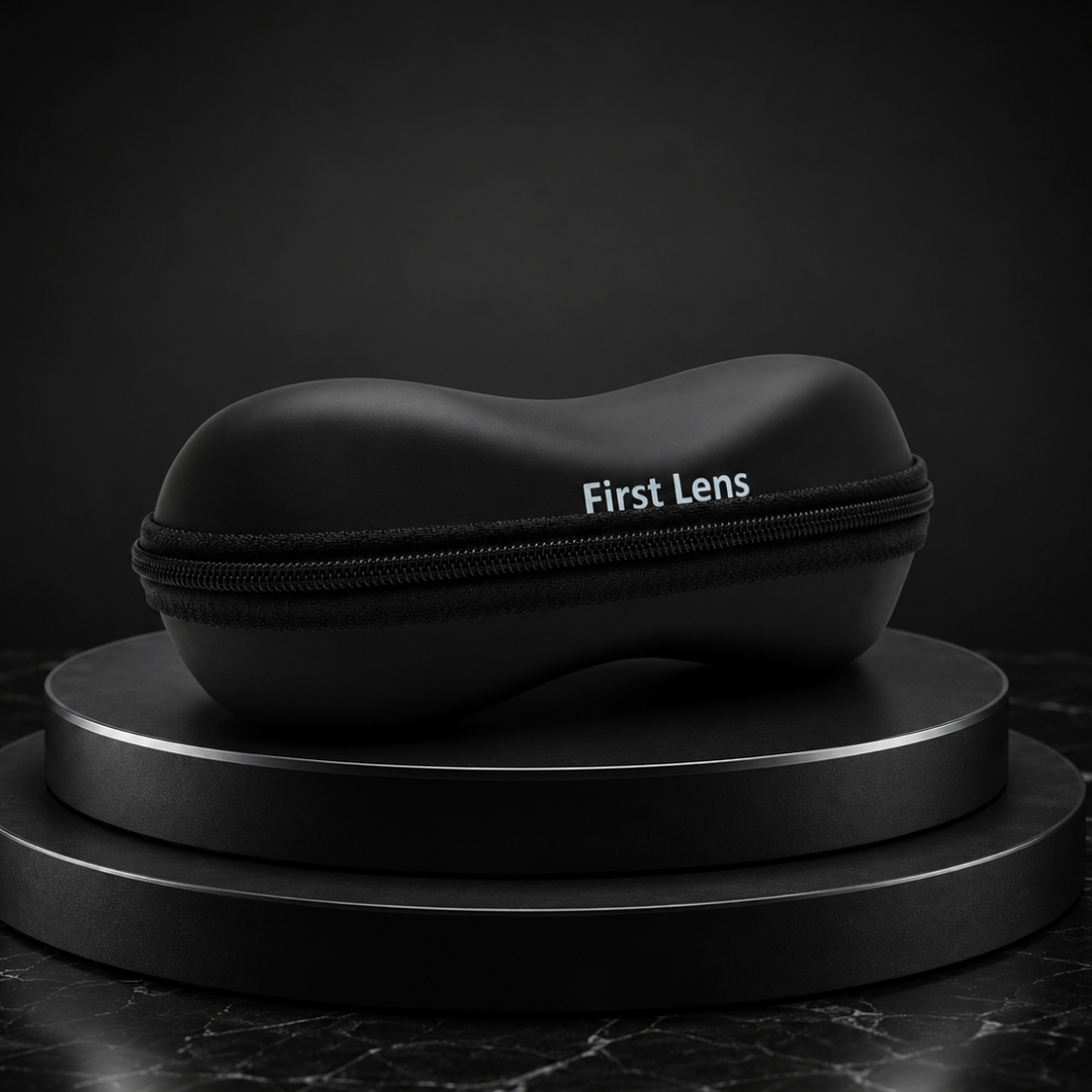 First Lens Hard Shell Sunglasses Case – Black