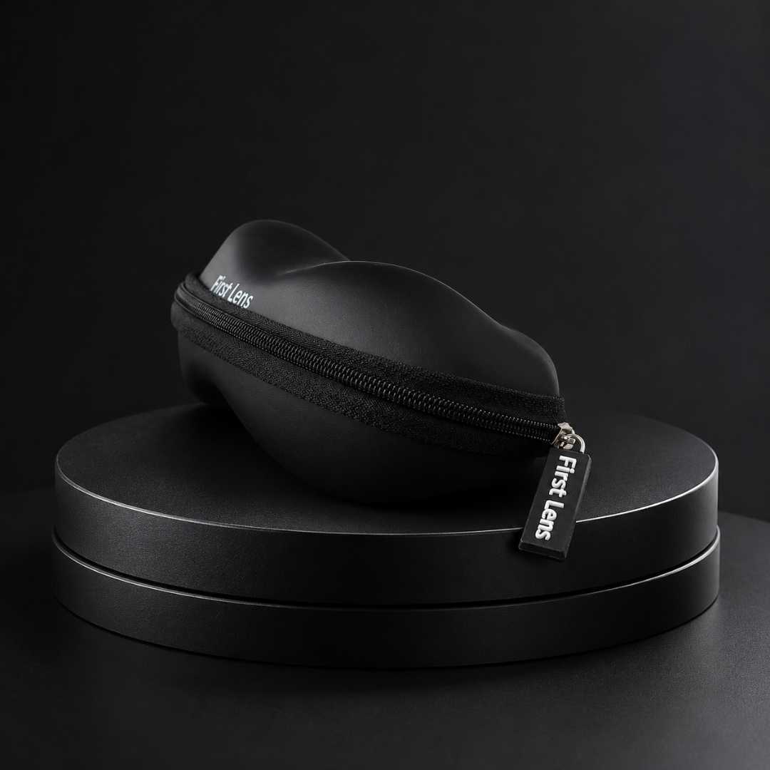 First Lens Hard Shell Sunglasses Case – Black