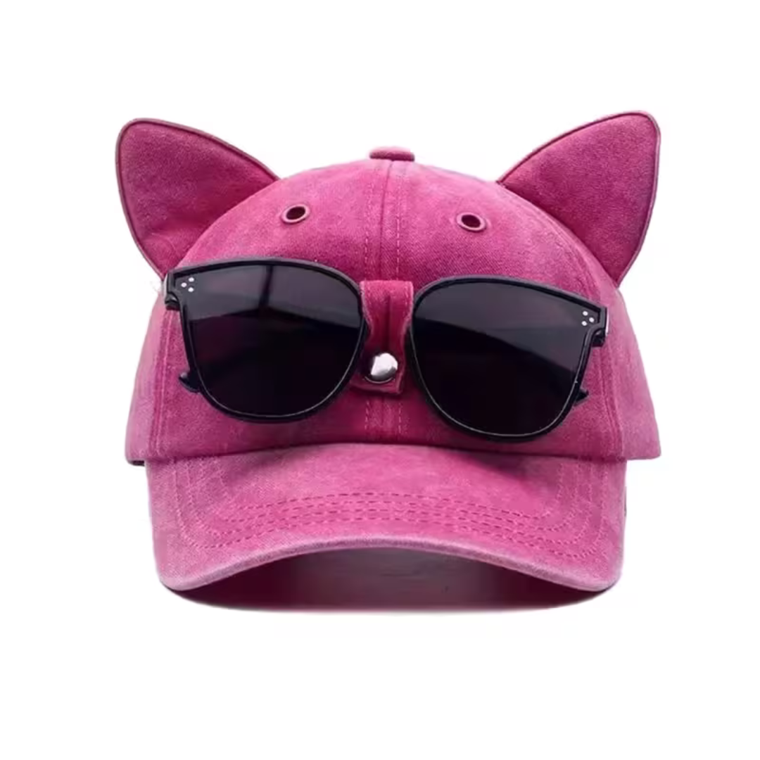 First Lens Kitty Pop Sunglass Cap Pink A079