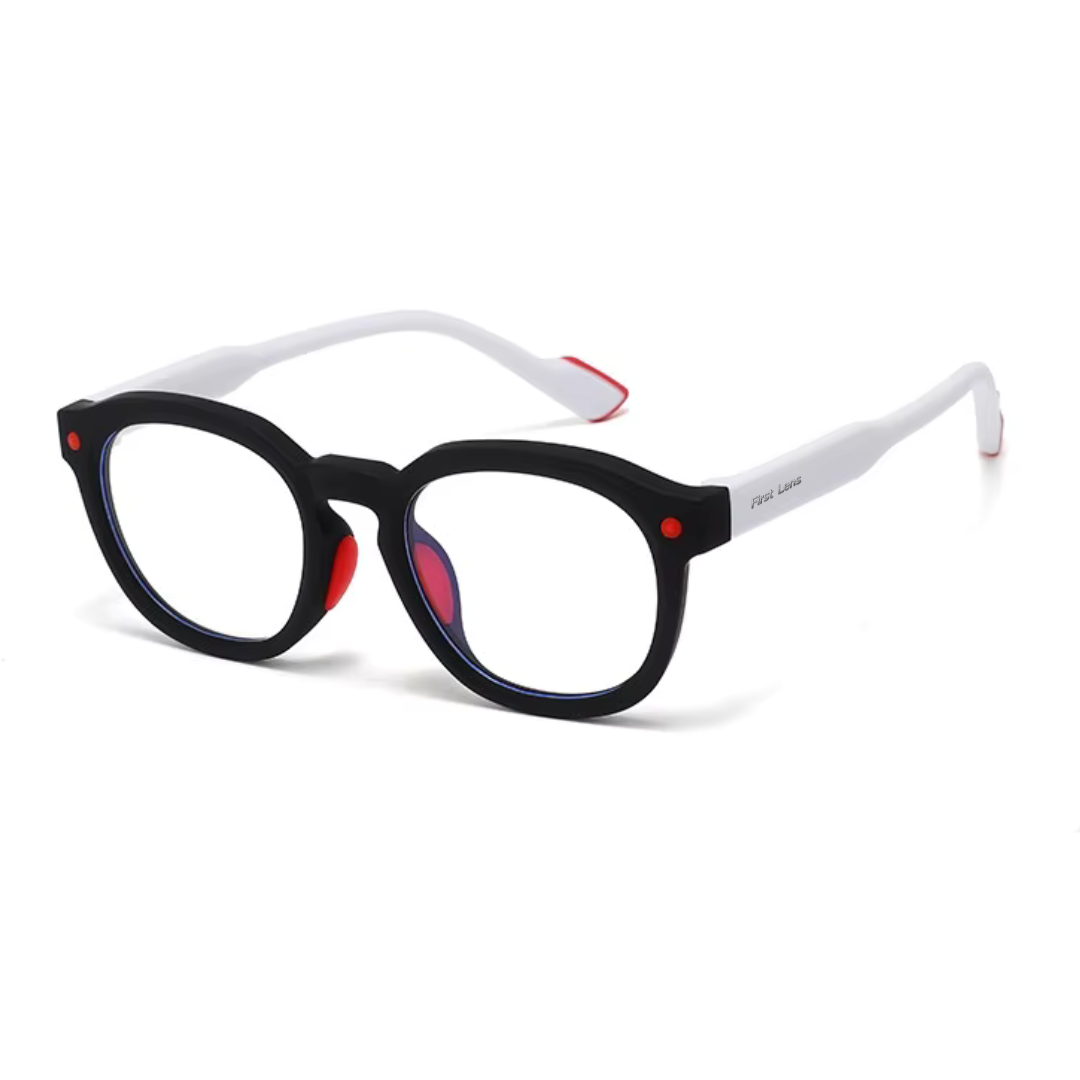 First Lens Little Explorer Kids Blue Light Computer Glasses Black & White - B271