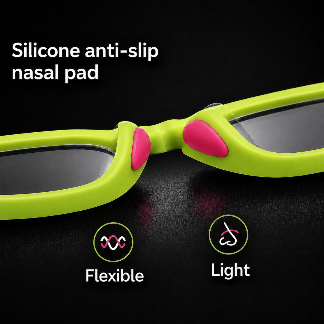 First Lens Little Explorer Kids Blue Light Computer Glasses Lime Green & Purple - B276