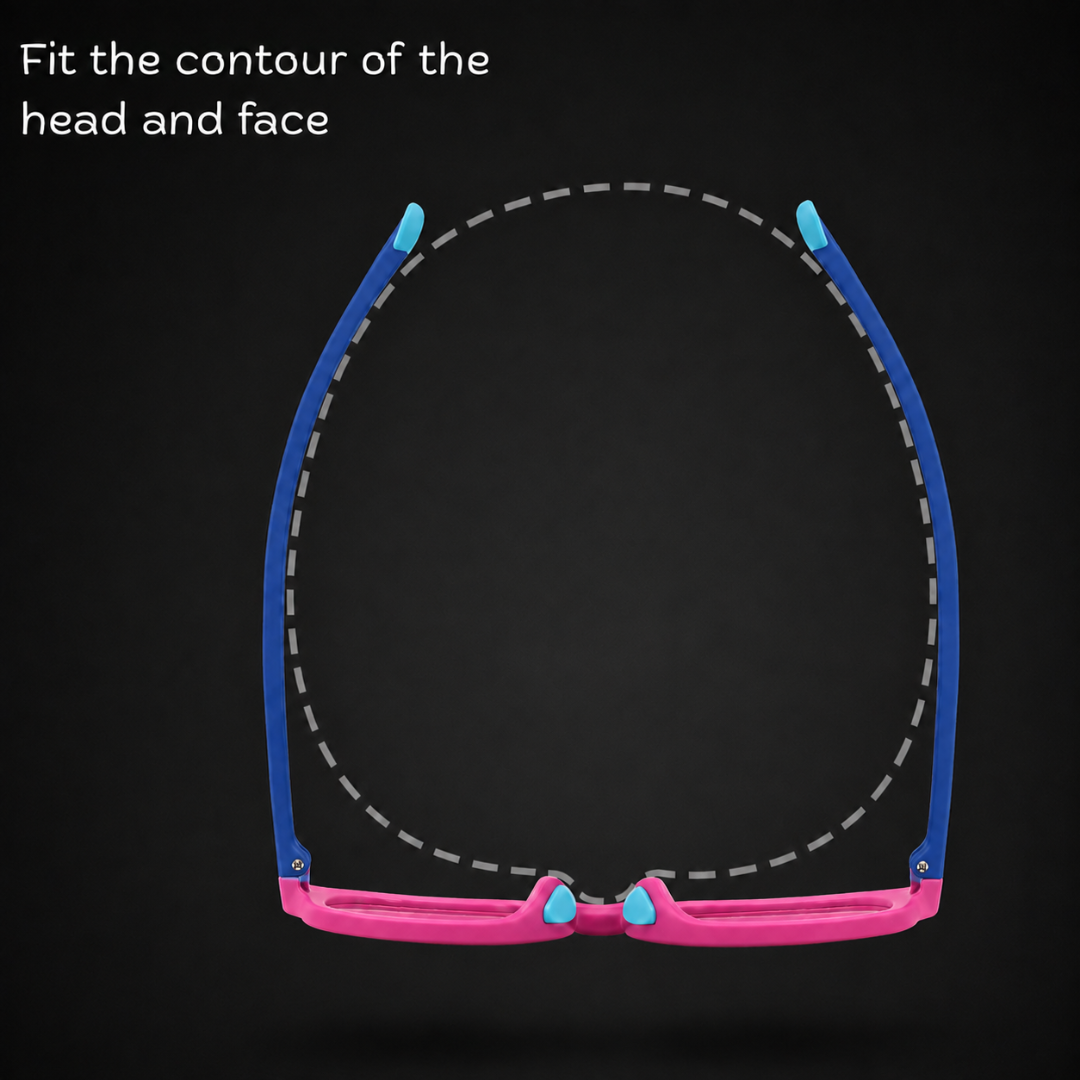 First Lens Little Explorer Kids Blue Light Computer Glasses Pink & Blue - B274