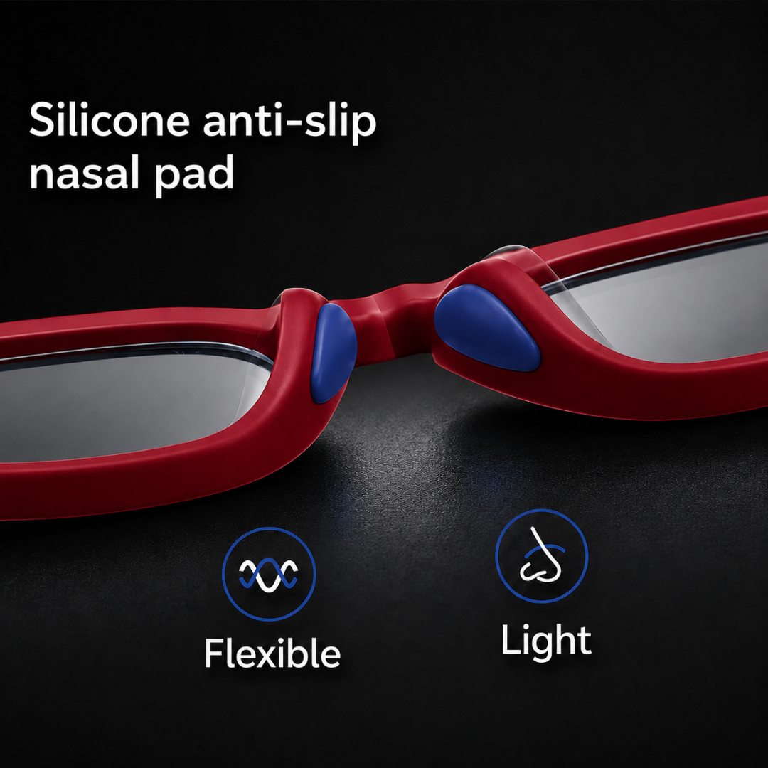 First Lens Little Explorer Kids Blue Light Computer Glasses Red & White - B273