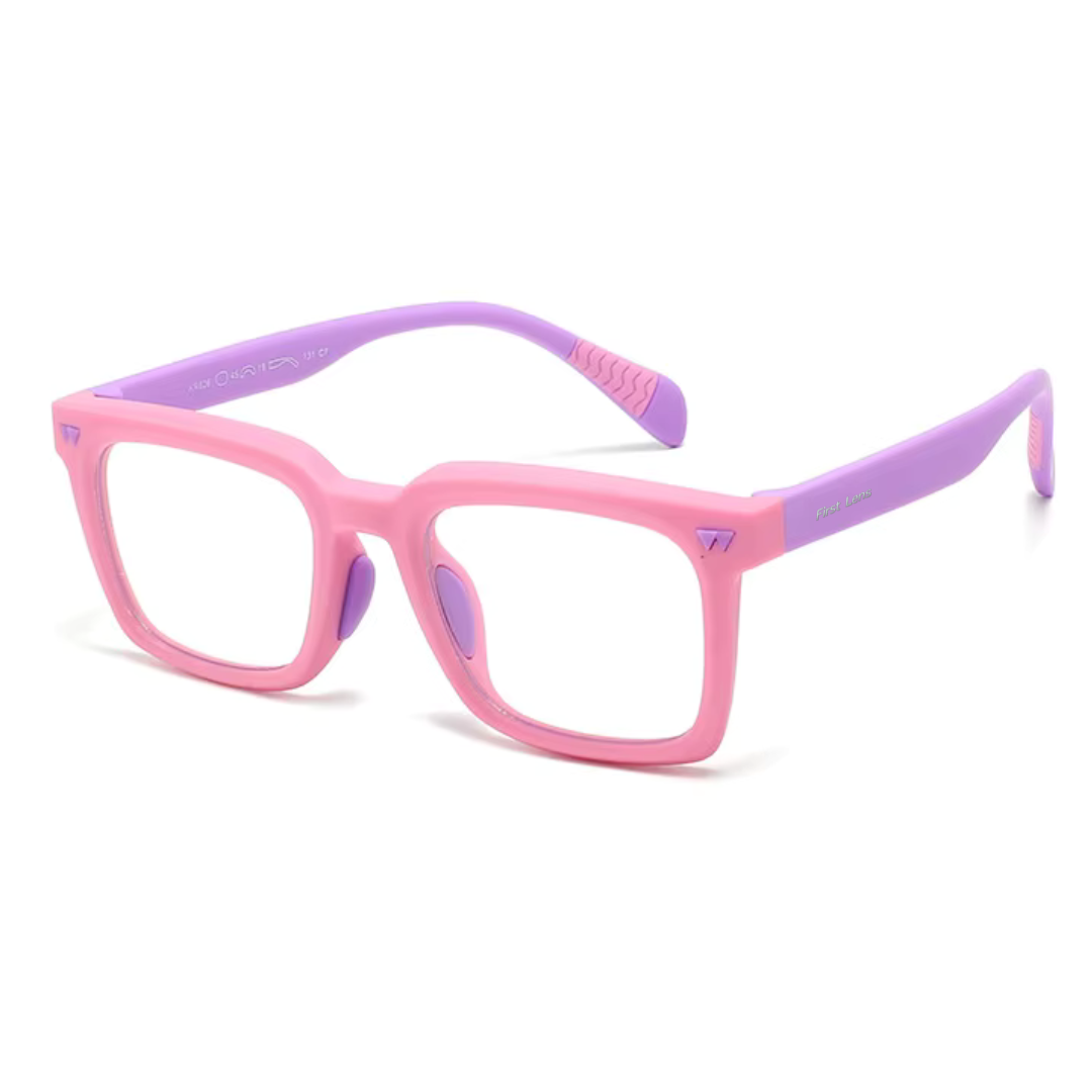 First Lens Little Star Kids Blue Light Computer Glasses Pink & Purple - B280