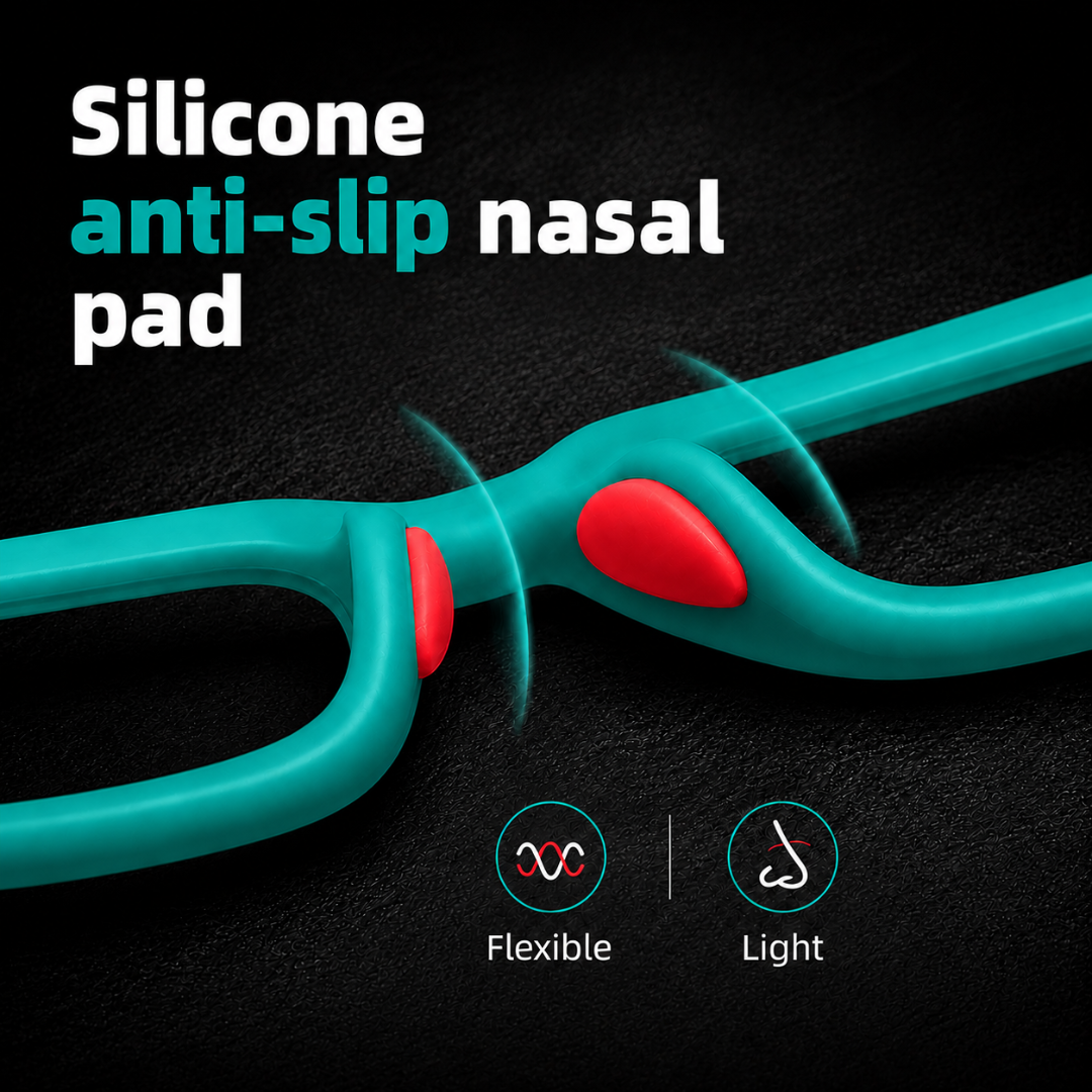 First Lens Little Star Kids Blue Light Computer Glasses Turquoise & Red - B279