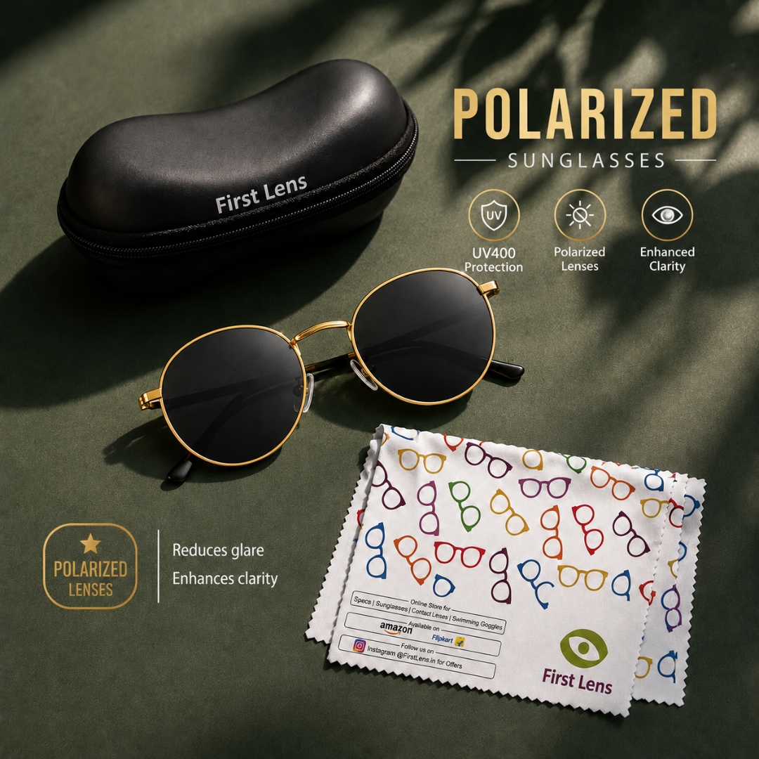 First Lens Musgrav Polarized Sunglasses Black Gold S492