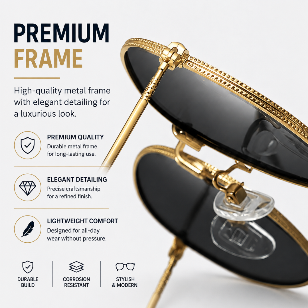 First Lens Musgrav Polarized Sunglasses Black Gold S492