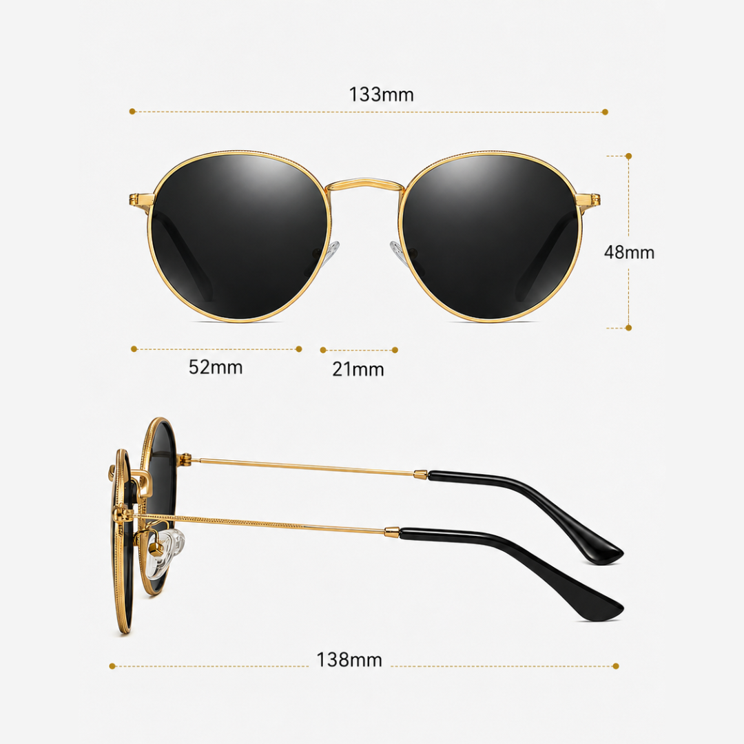 First Lens Musgrav Polarized Sunglasses Black Gold S492