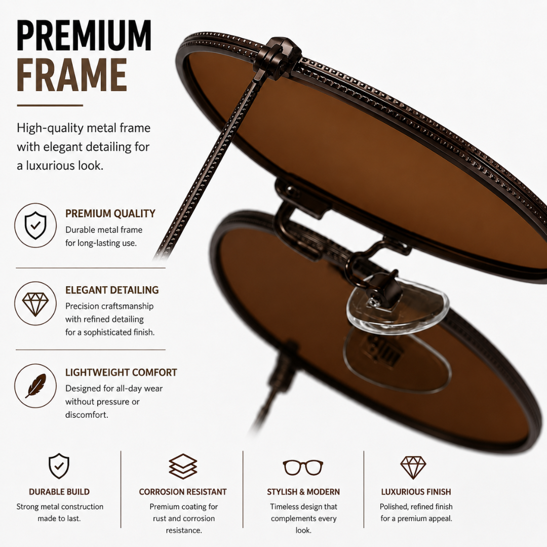 First Lens Musgrav Polarized Sunglasses Coffee Brown S496