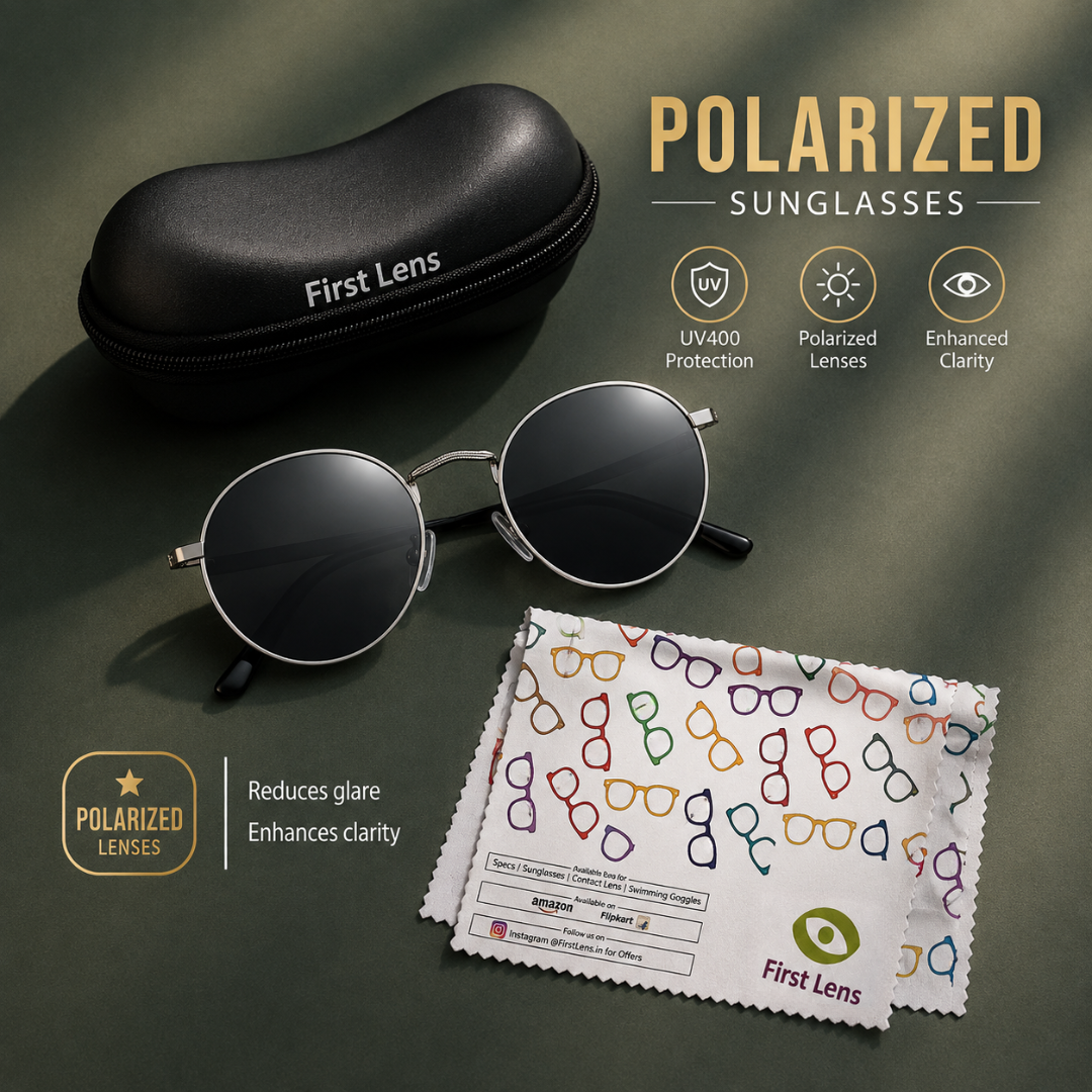 First Lens Musgrav Polarized Sunglasses Gray Black  S493