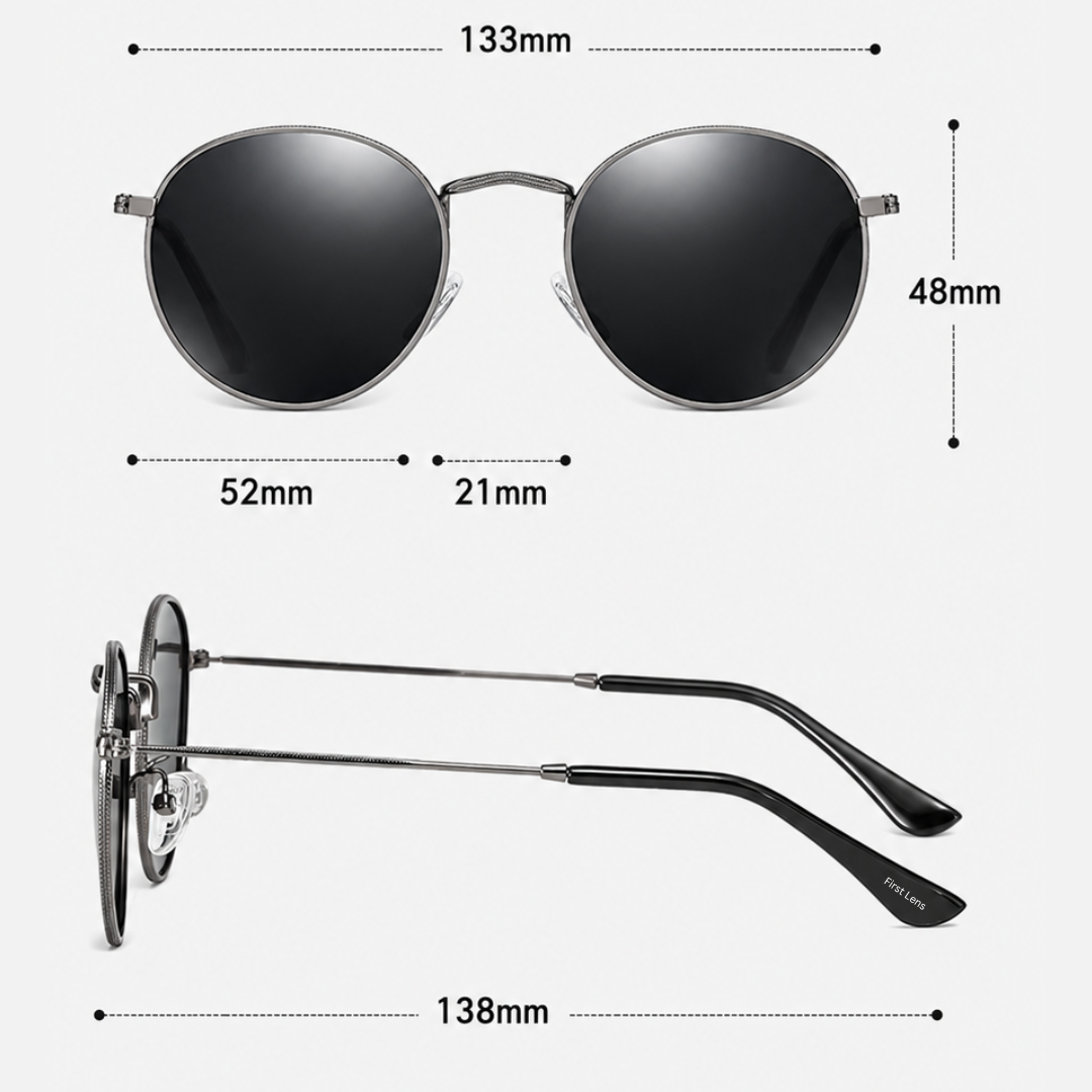 First Lens Musgrav Polarized Sunglasses Gray Black  S493