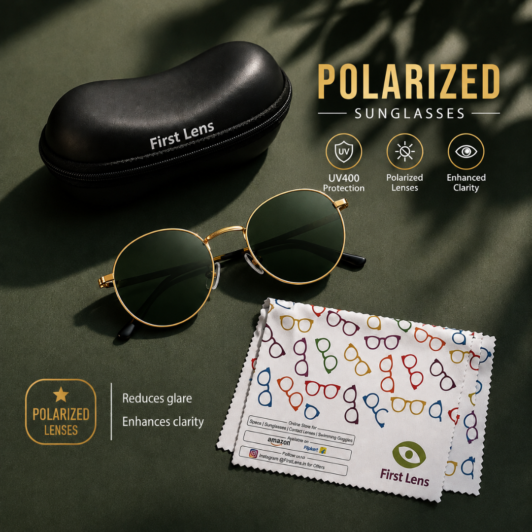 First Lens Musgrav Polarized Sunglasses Green Gold S494