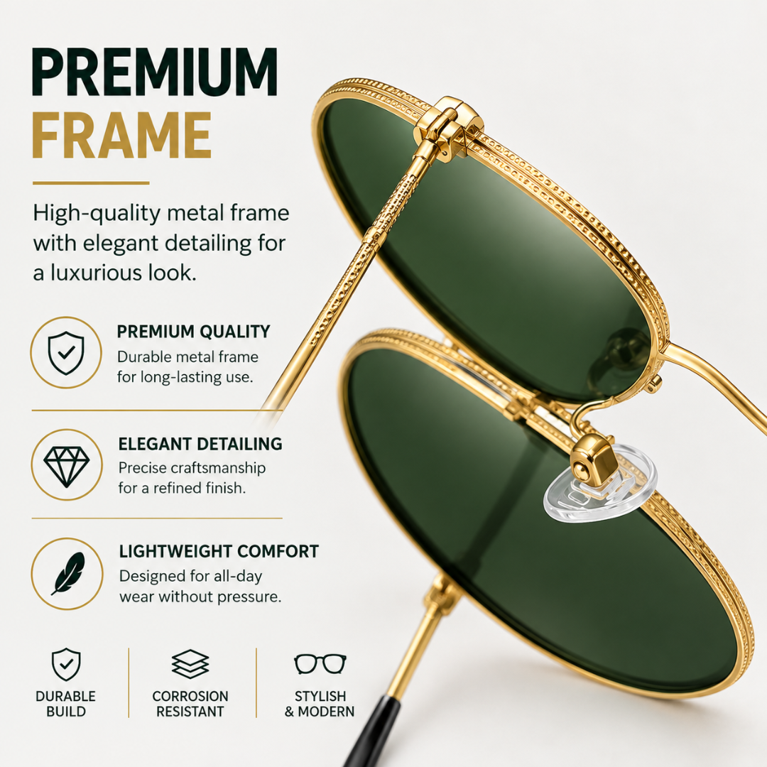 First Lens Musgrav Polarized Sunglasses Green Gold S494
