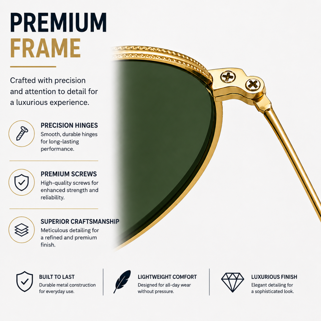 First Lens Musgrav Polarized Sunglasses Green Gold S494