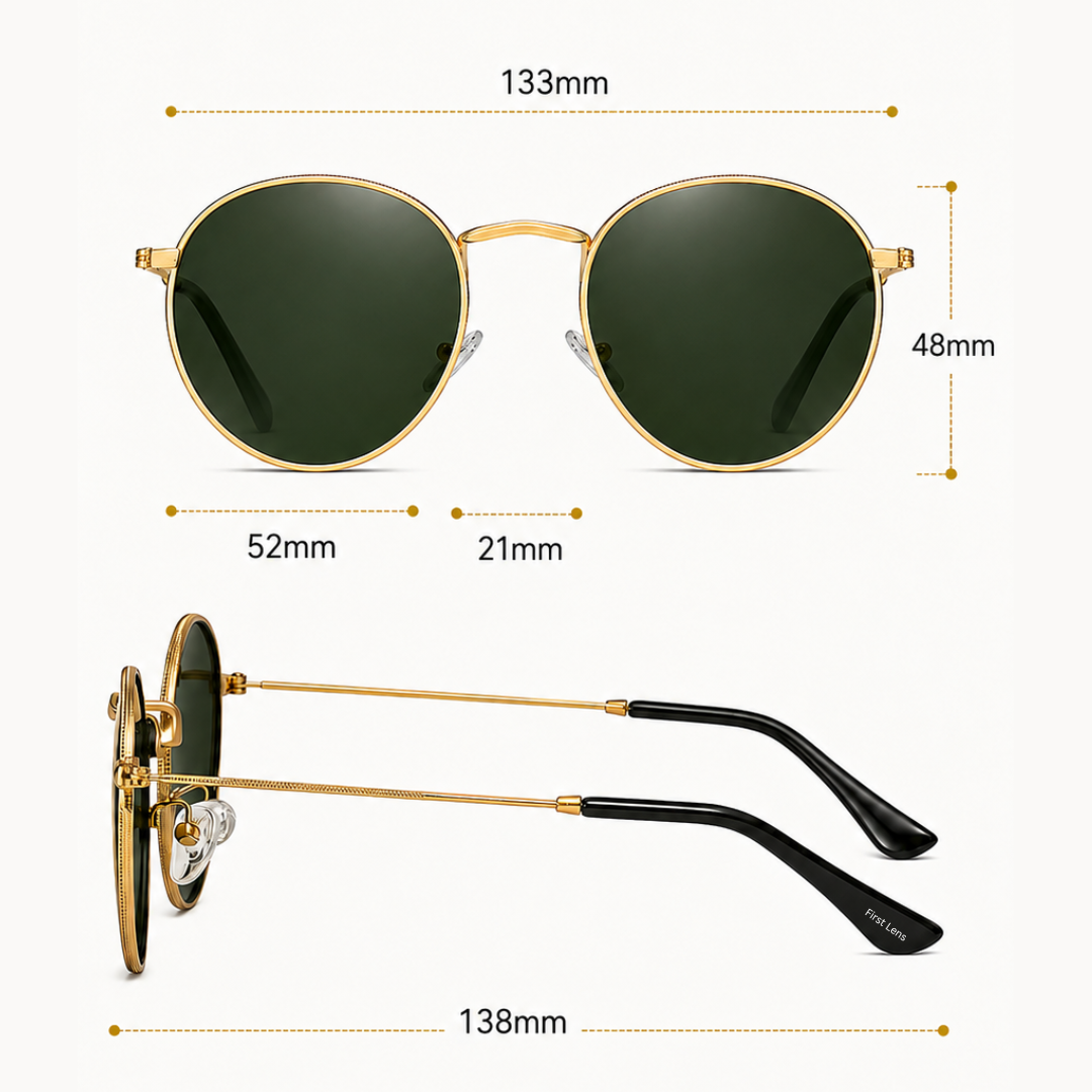 First Lens Musgrav Polarized Sunglasses Green Gold S494