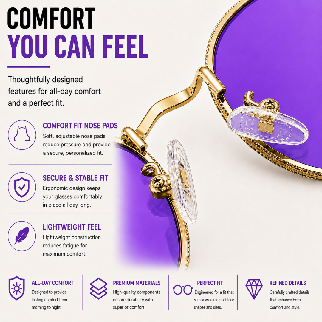 First Lens Polarized Mirrored  Sunglasses Purple Gold  S511
