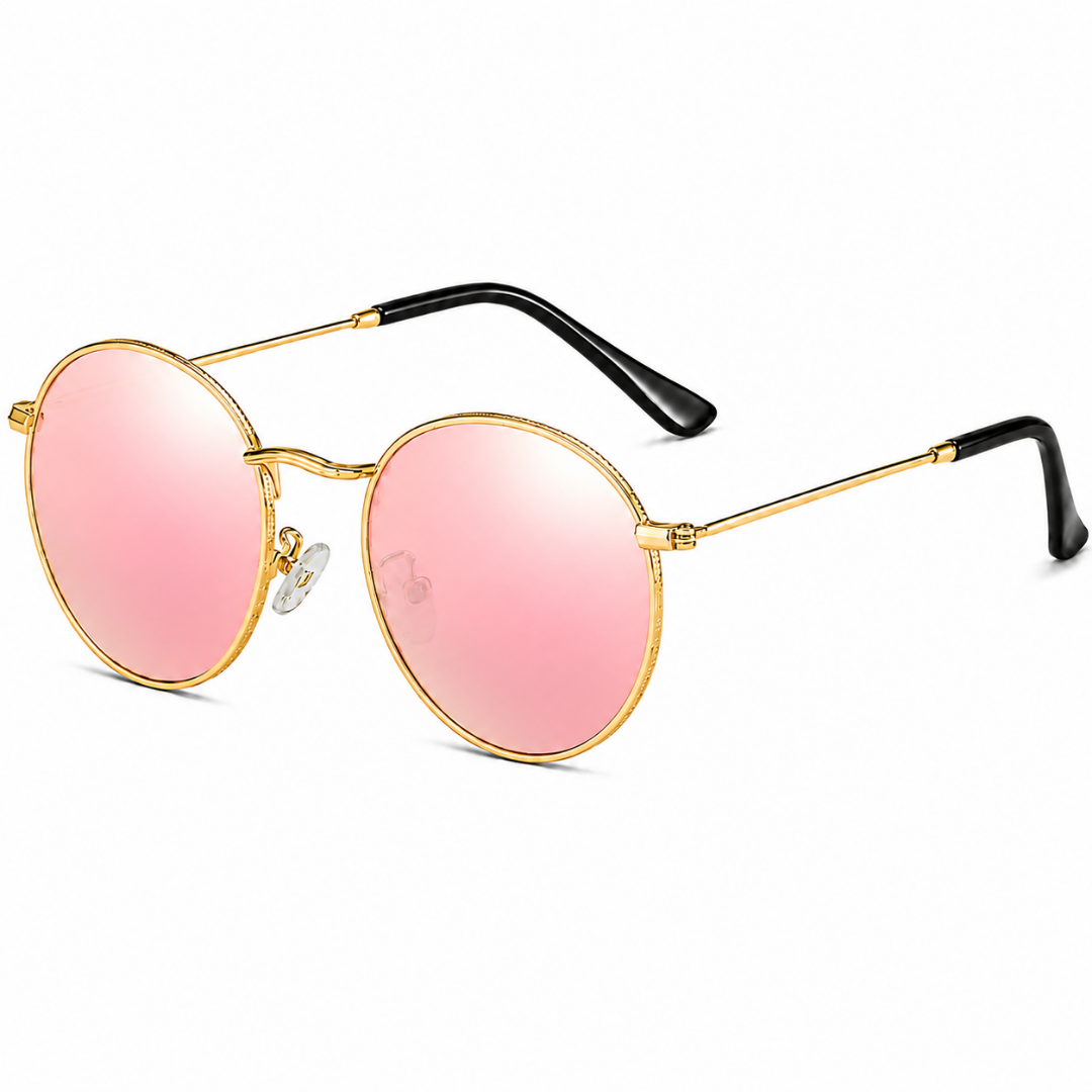 First Lens Polarized Mirrored  Sunglasses Pink Gold  S510