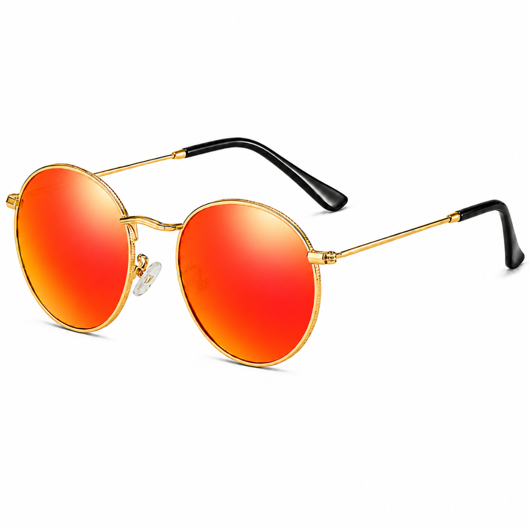 First Lens Polarized Mirrored Sunglasses Red Gold S508