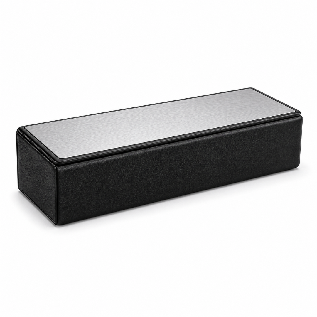 First Lens Premium Hard Shell Eyeglass Case – Black