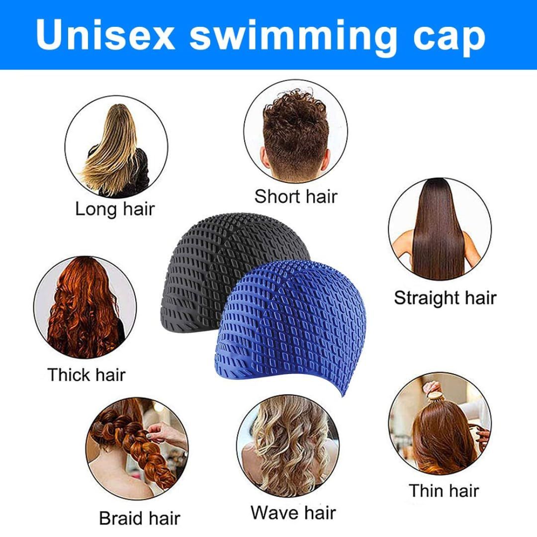 First Lens Square Swimming Cap for Men & Women
