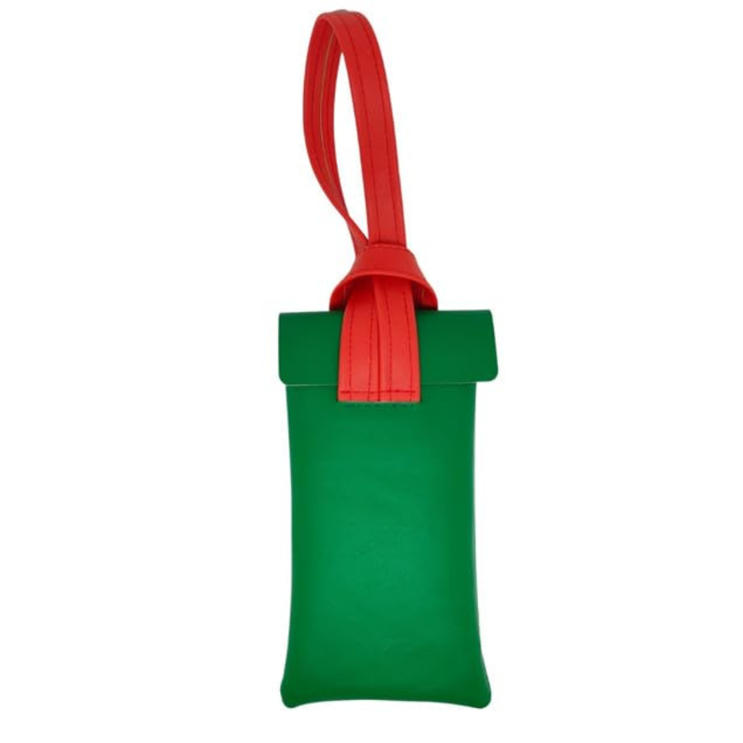 First Lens Zorven Sunglass Case Green & Red  A093