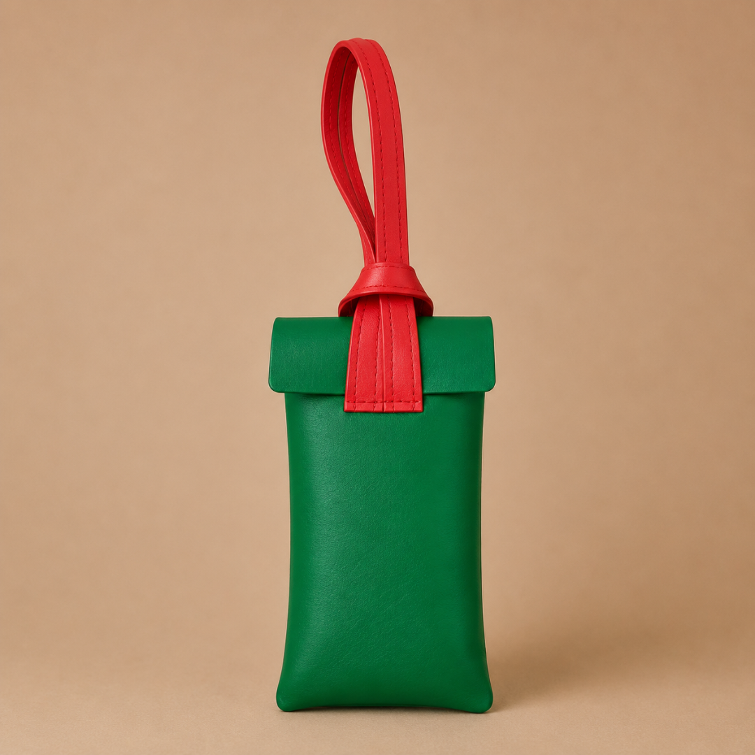 First Lens Zorven Sunglass Case Green & Red  A093