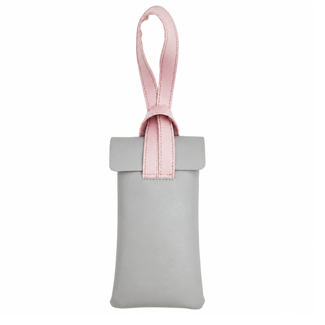 First Lens Zorven Sunglass Case Grey & Baby  Pink  A089