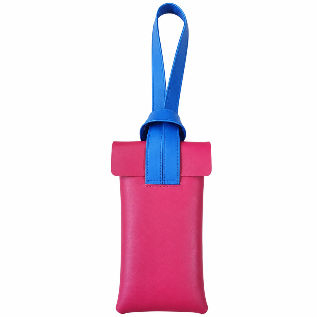 First Lens Zorven Sunglass Case Hot Pink & Blue A092