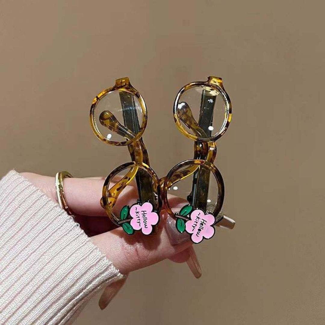 First lens Glasses Charm Hair Clip for Adults and Kids