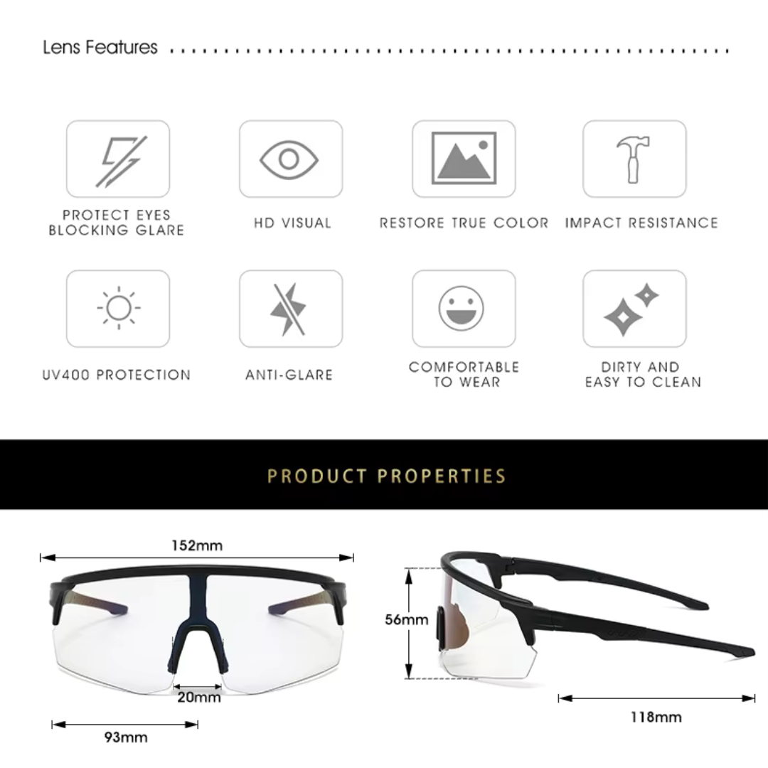 Firts lens SunFlex Photochromic Sport Sunglasses-S131