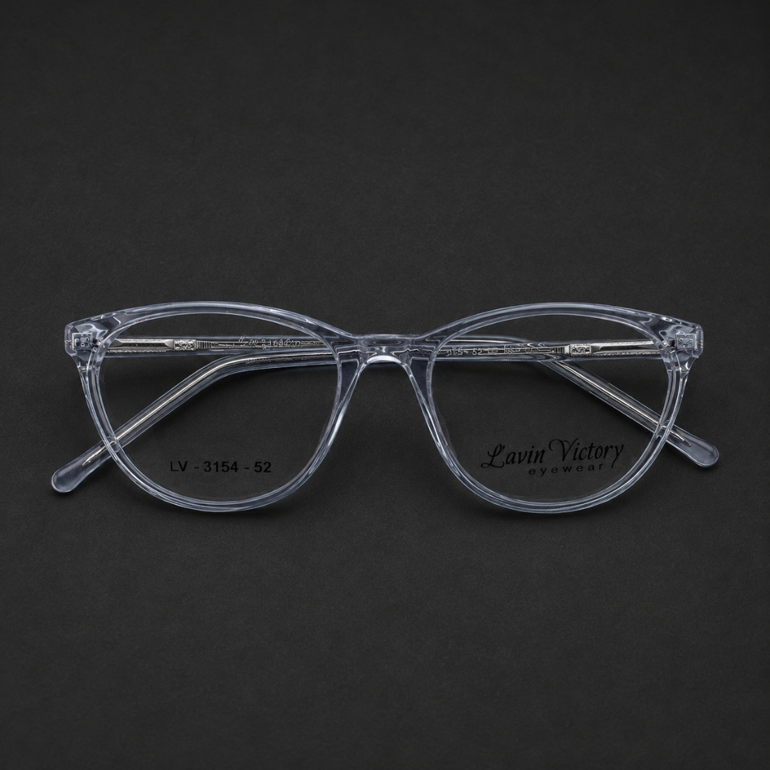 First Lens Helsinki Blue Light Computer Glasses Crystal Smoke