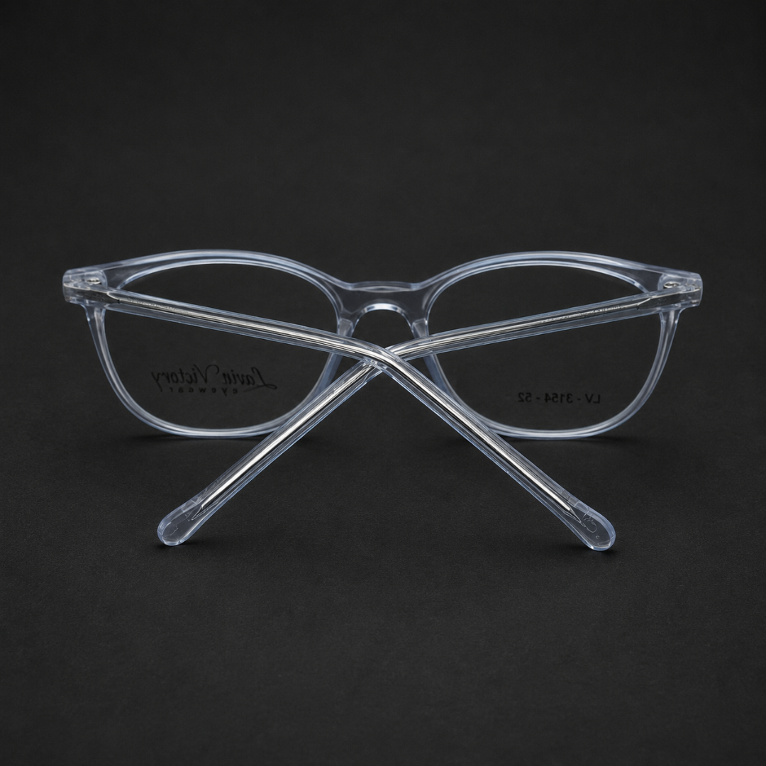 First Lens Helsinki Blue Light Computer Glasses Crystal Smoke