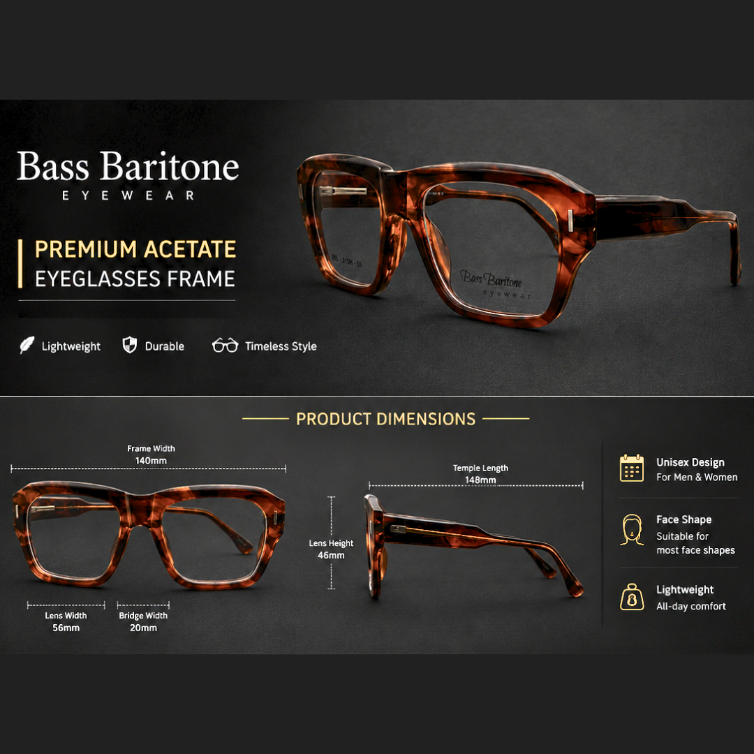 First Lens Maverick Blue Light Computer Glasses Tortoise Brown