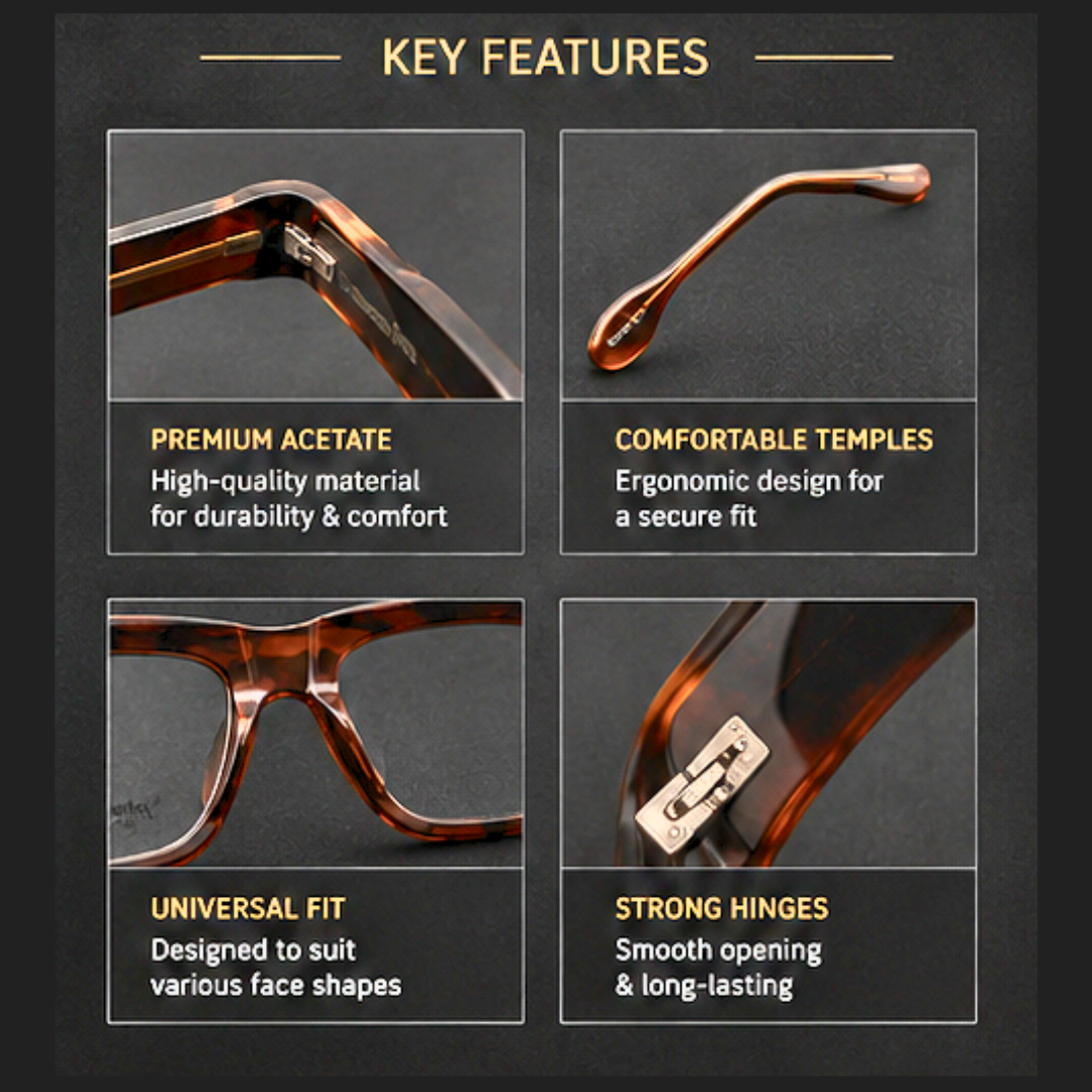 First Lens Maverick Blue Light Computer Glasses Tortoise Brown