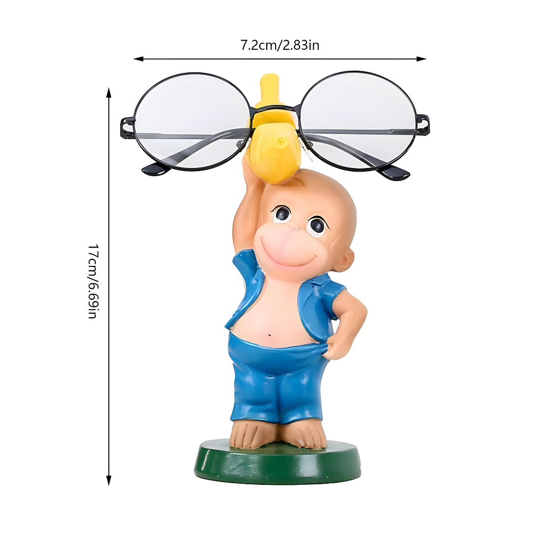 Monkey Shape Spectacle & Sunglasses Stand Holder (Mix Pack of 3)