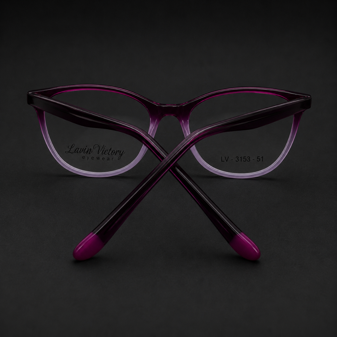 First Lens Nordic Blue Light Computer Glasses Transparent Purple
