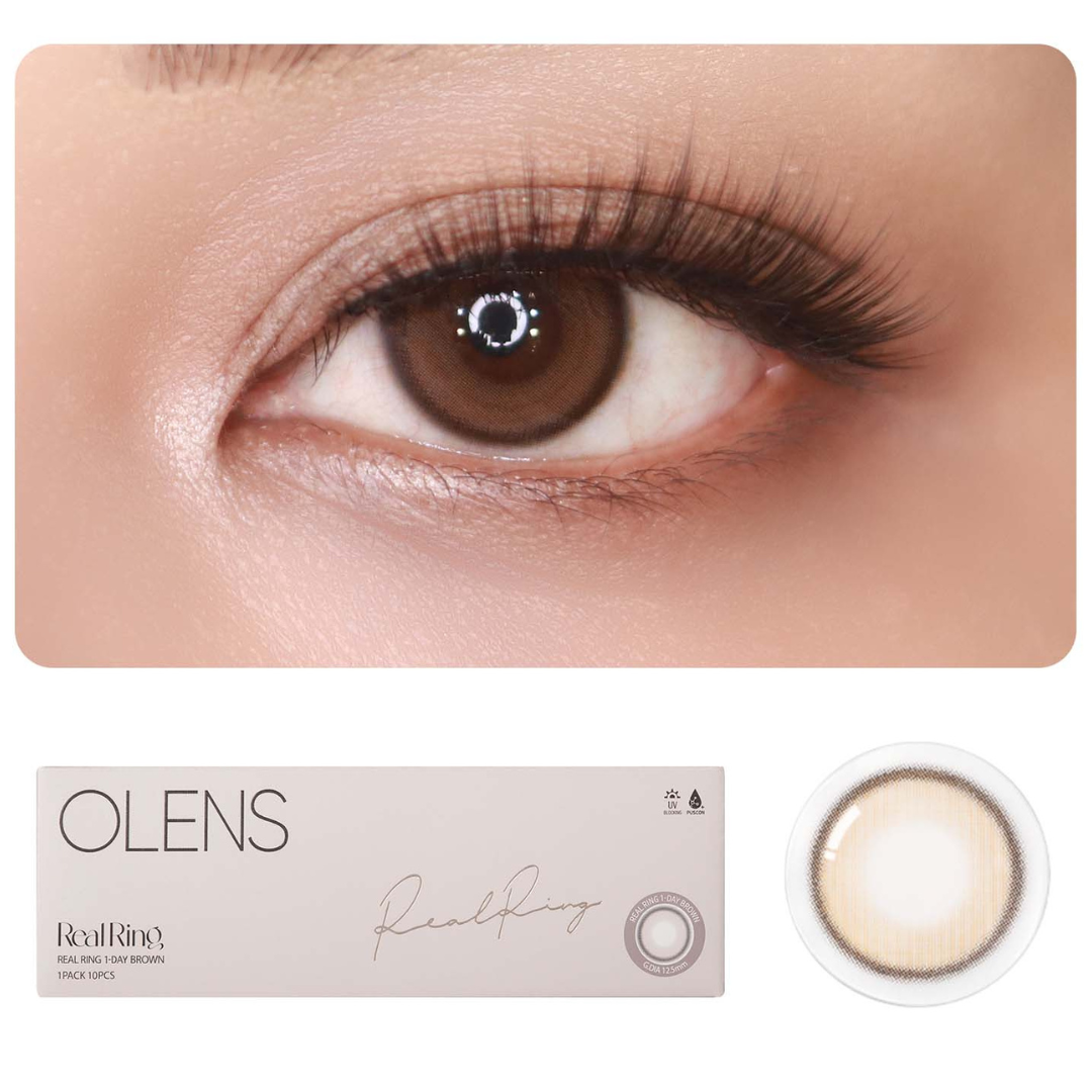 OLENS Real Ring Brown One Day Lens