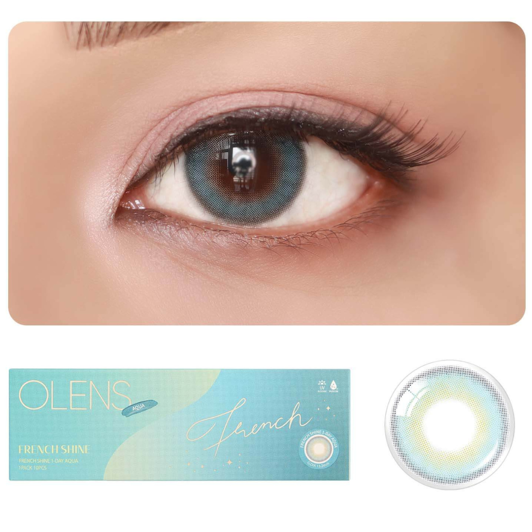 OLENS French Shine Aqua One Day (10 Lens/Box)