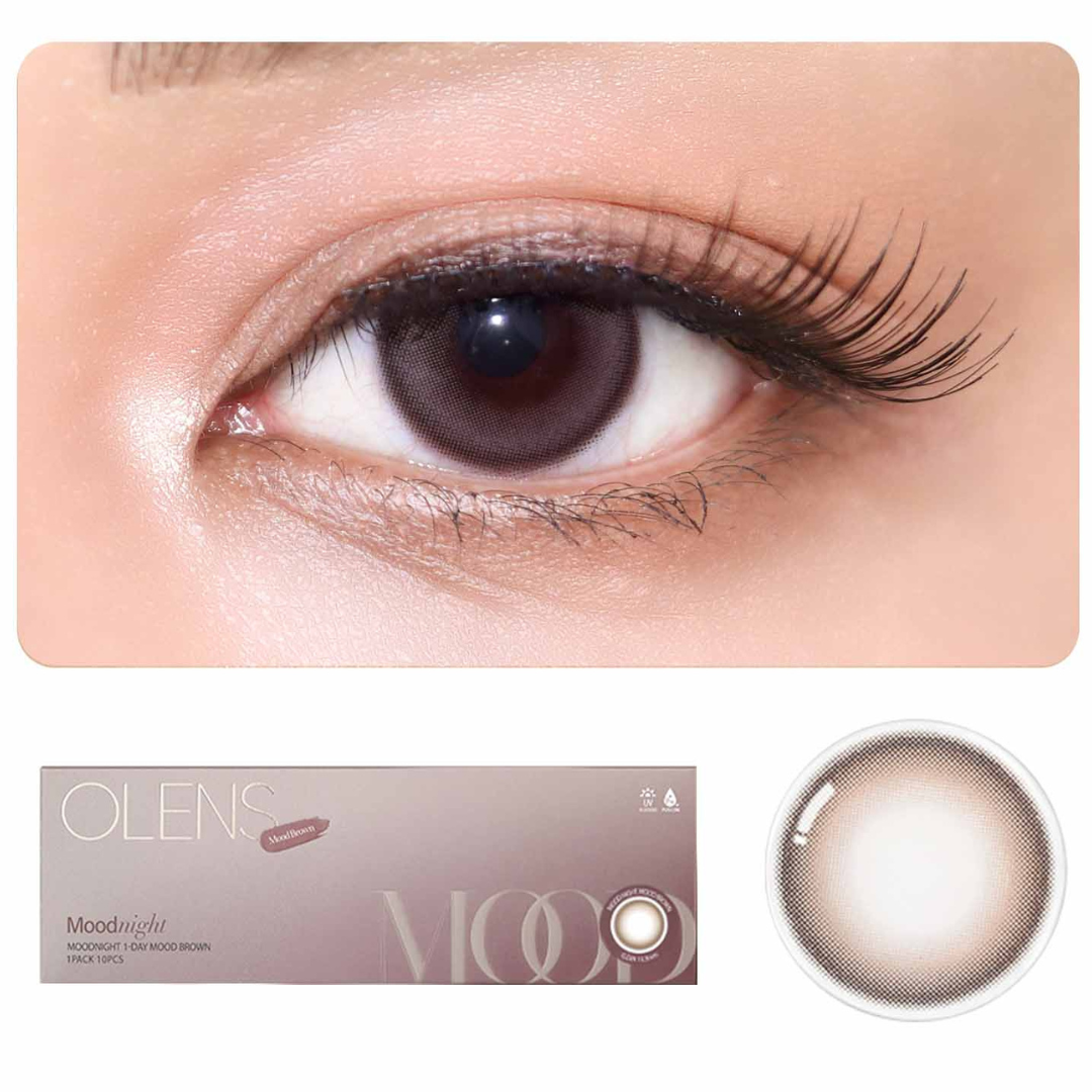 OLENS Mood Night Brown One Day Lenses