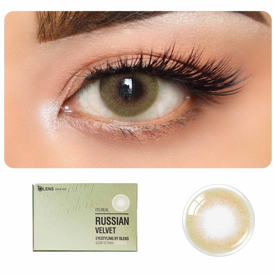 OLENS Russian Velvet Green Monthly (2 Lens/Box)