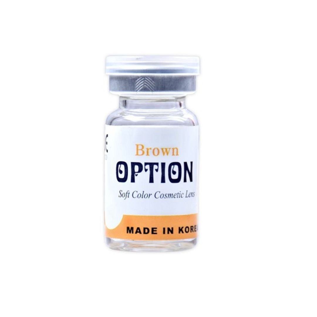 Brown yearly color contact lens – Option 2 Tone and First Lens