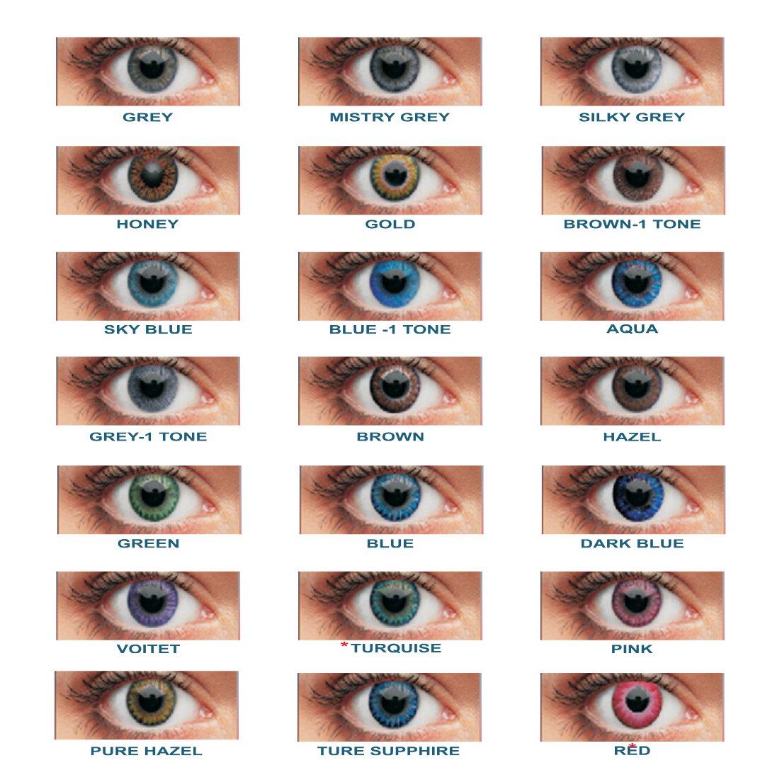 Ornate Dailies One Day Color Contact Lens (12 Lens/Box)