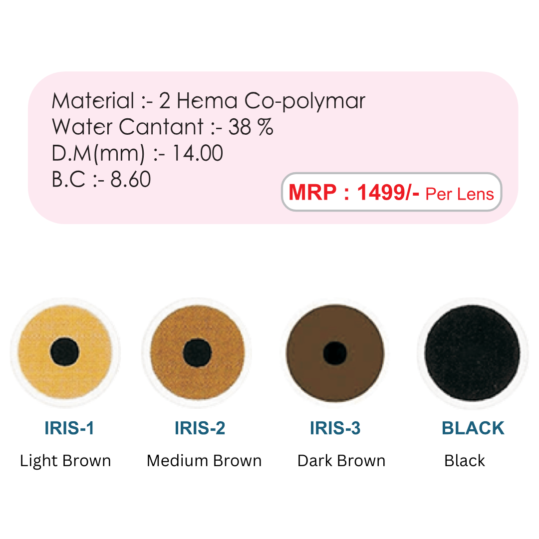 Ornate Prosthetic D-Type Contact Lens (1 Lens)