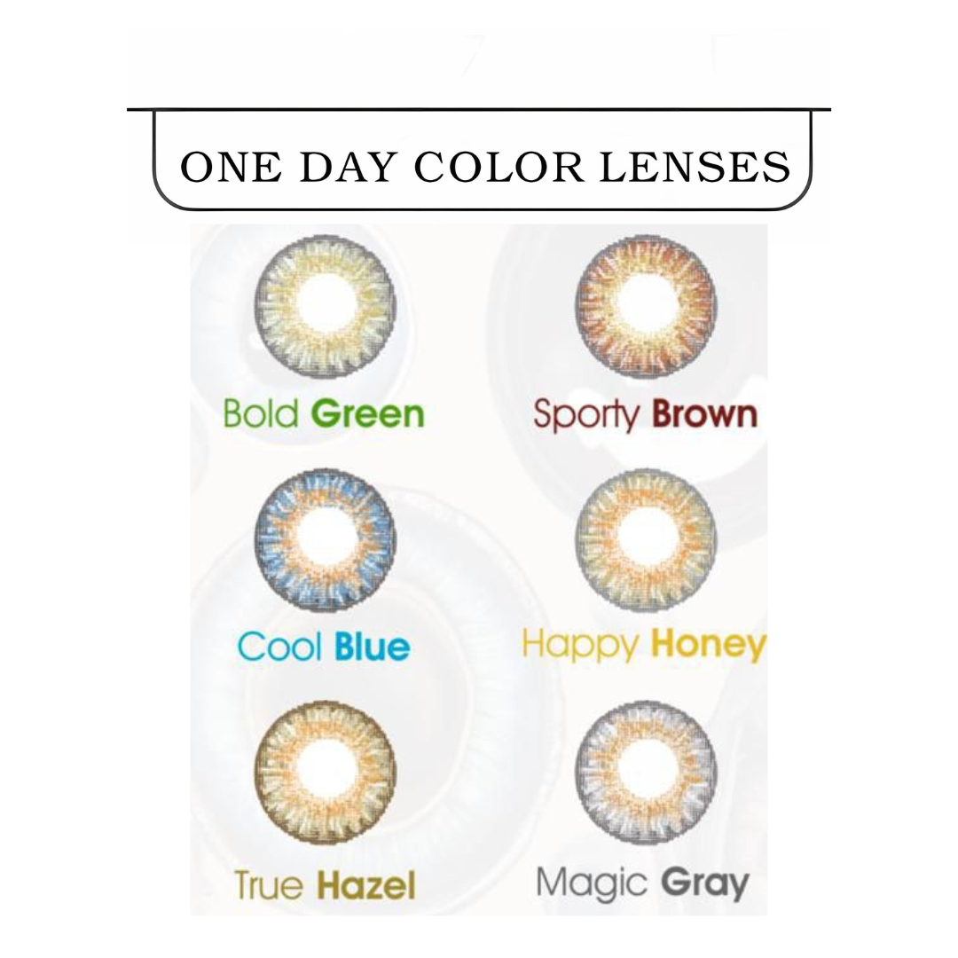 Polylite One Day Plano Color Contact Lens (10 Lens/Box)