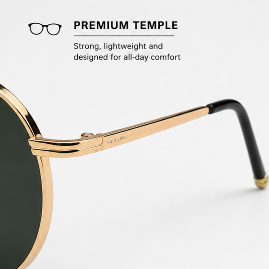 First Lens Ensaimada Sunglasses UV400 Green Black S489