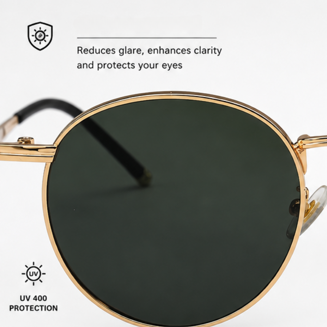 First Lens Ensaimada Sunglasses UV400 Green Black S489