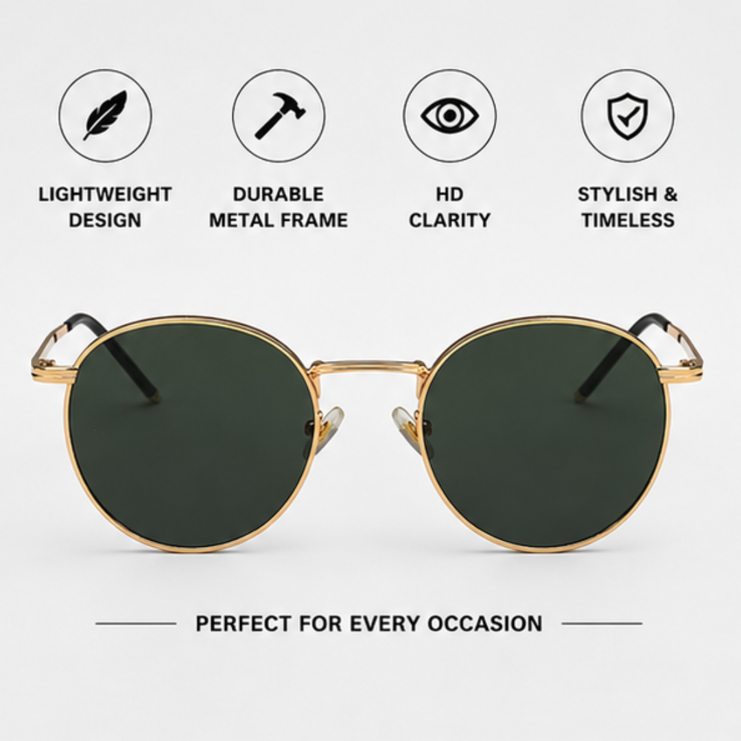 First Lens Ensaimada Sunglasses UV400 Green Black S489