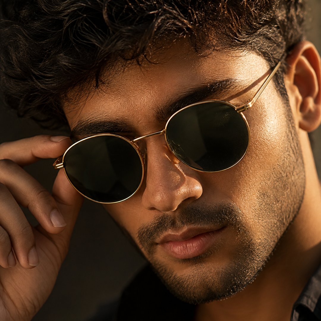 First Lens Ensaimada Sunglasses UV400 Green Black S489